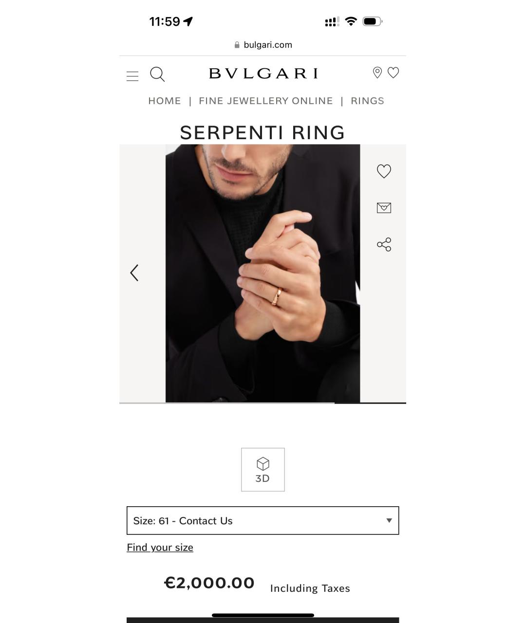 BVLGARI Золотое кольцо из желтого золота, фото 3