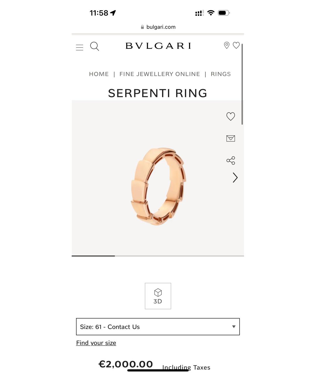 BVLGARI Золотое кольцо из желтого золота, фото 5