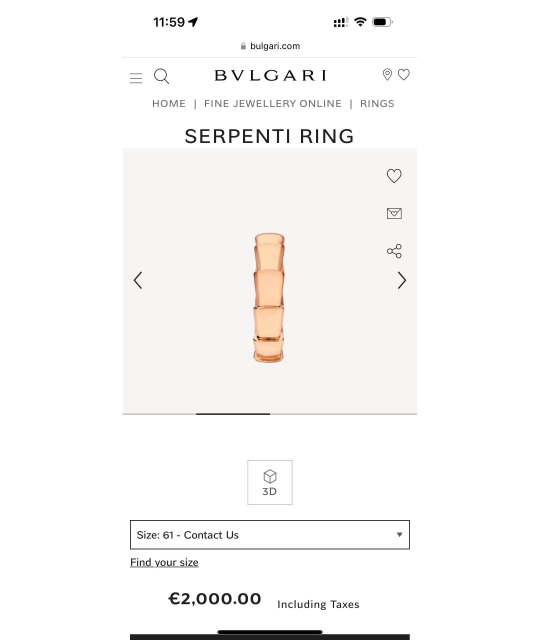 BVLGARI Золотое кольцо из желтого золота, фото 2