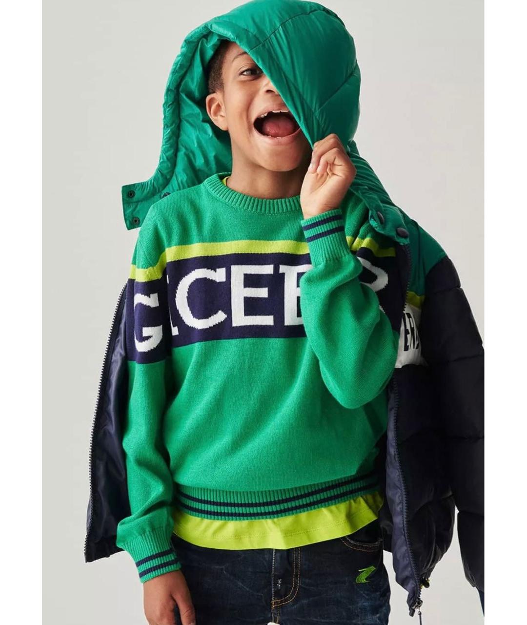 ICEBERG KIDS Зеленый хлопковый жакет / жилет, фото 3