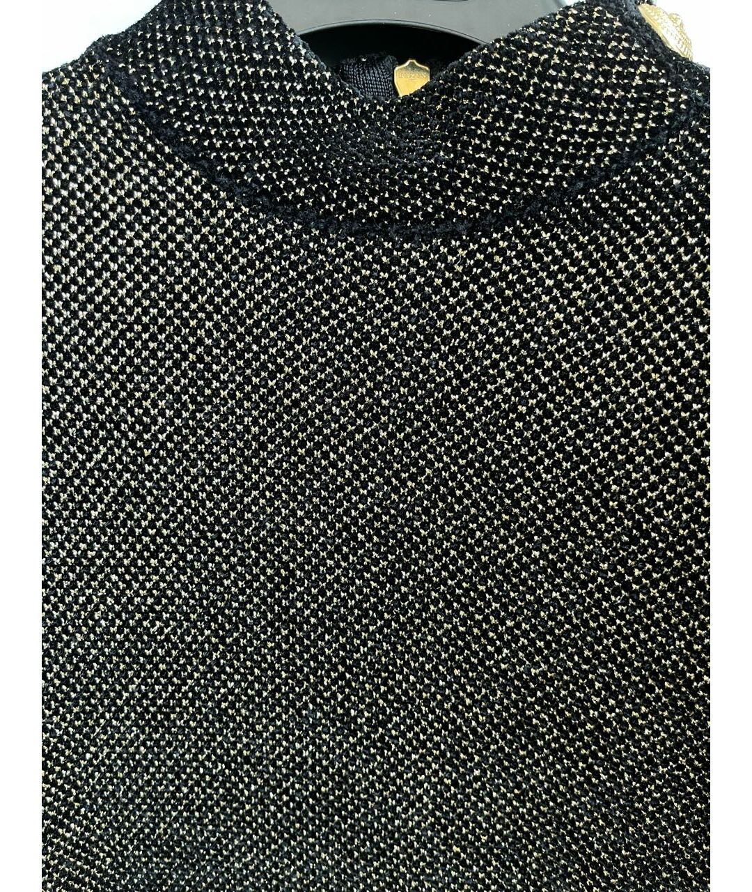 BALMAIN Черное вискозное повседневное платье, фото 4