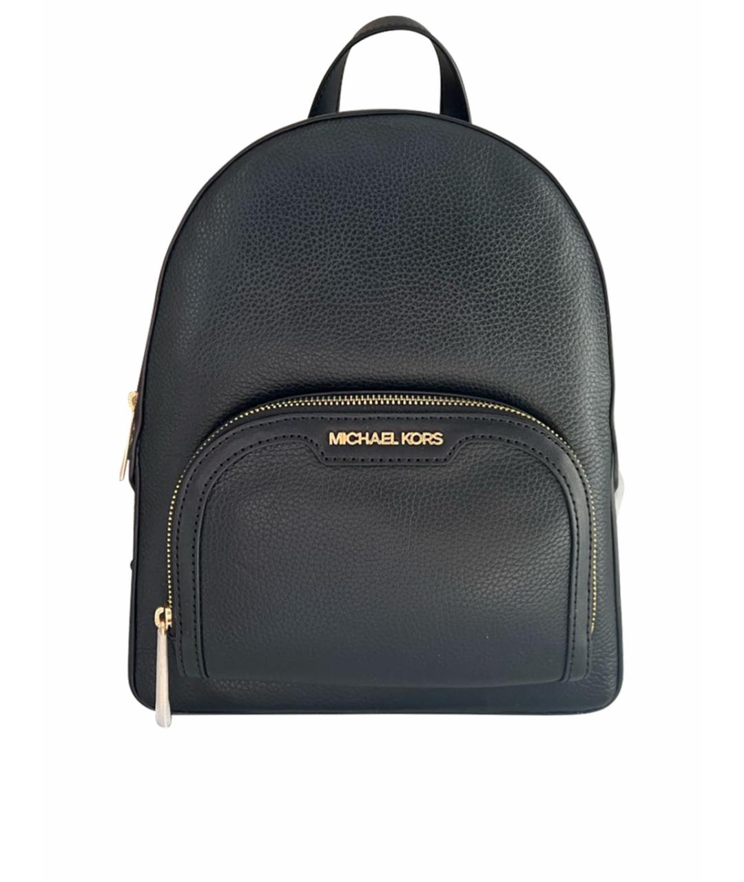 MICHAEL KORS Черный кожаный рюкзак, фото 1