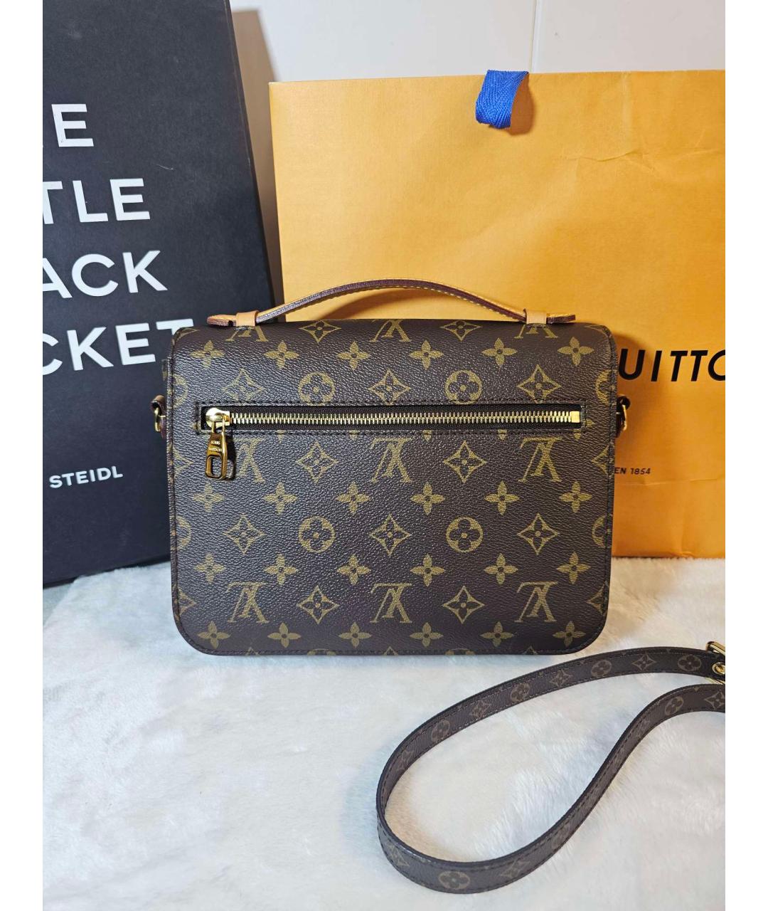 LOUIS VUITTON PRE-OWNED Коричневая сумка через плечо, фото 4