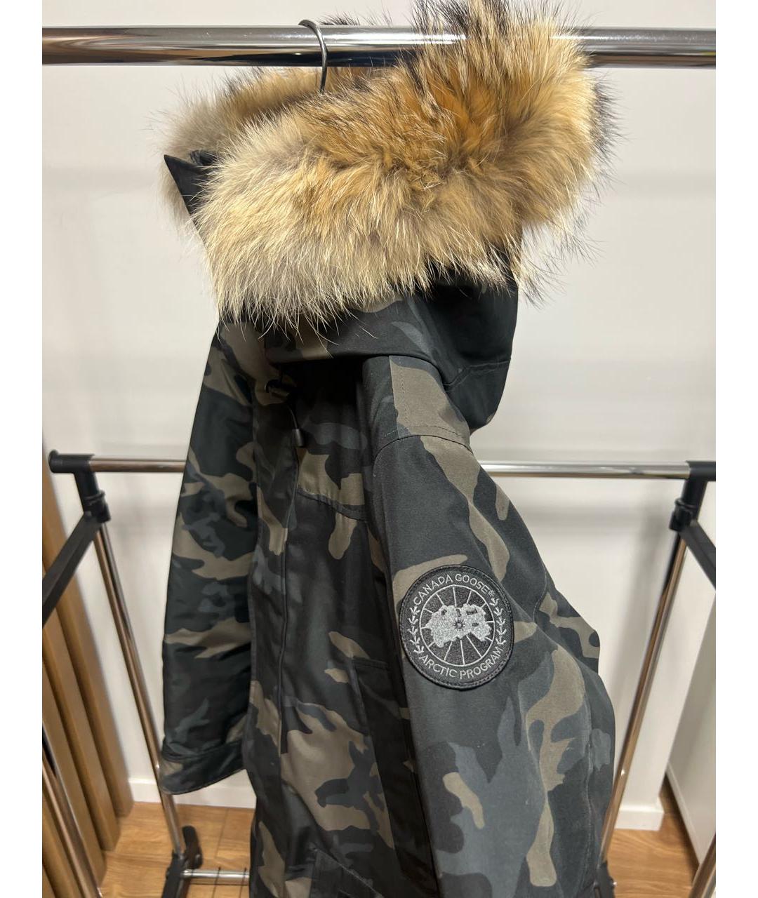 CANADA GOOSE Хаки полиэстеровый пуховик, фото 3
