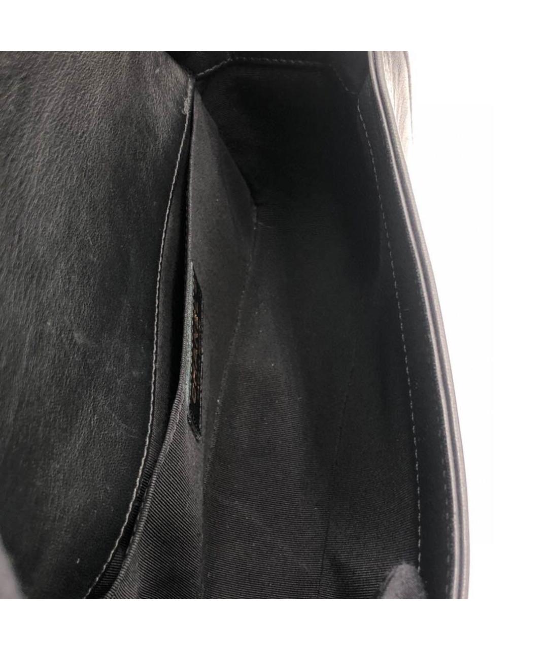 CHANEL Черная кожаная сумка через плечо, фото 3