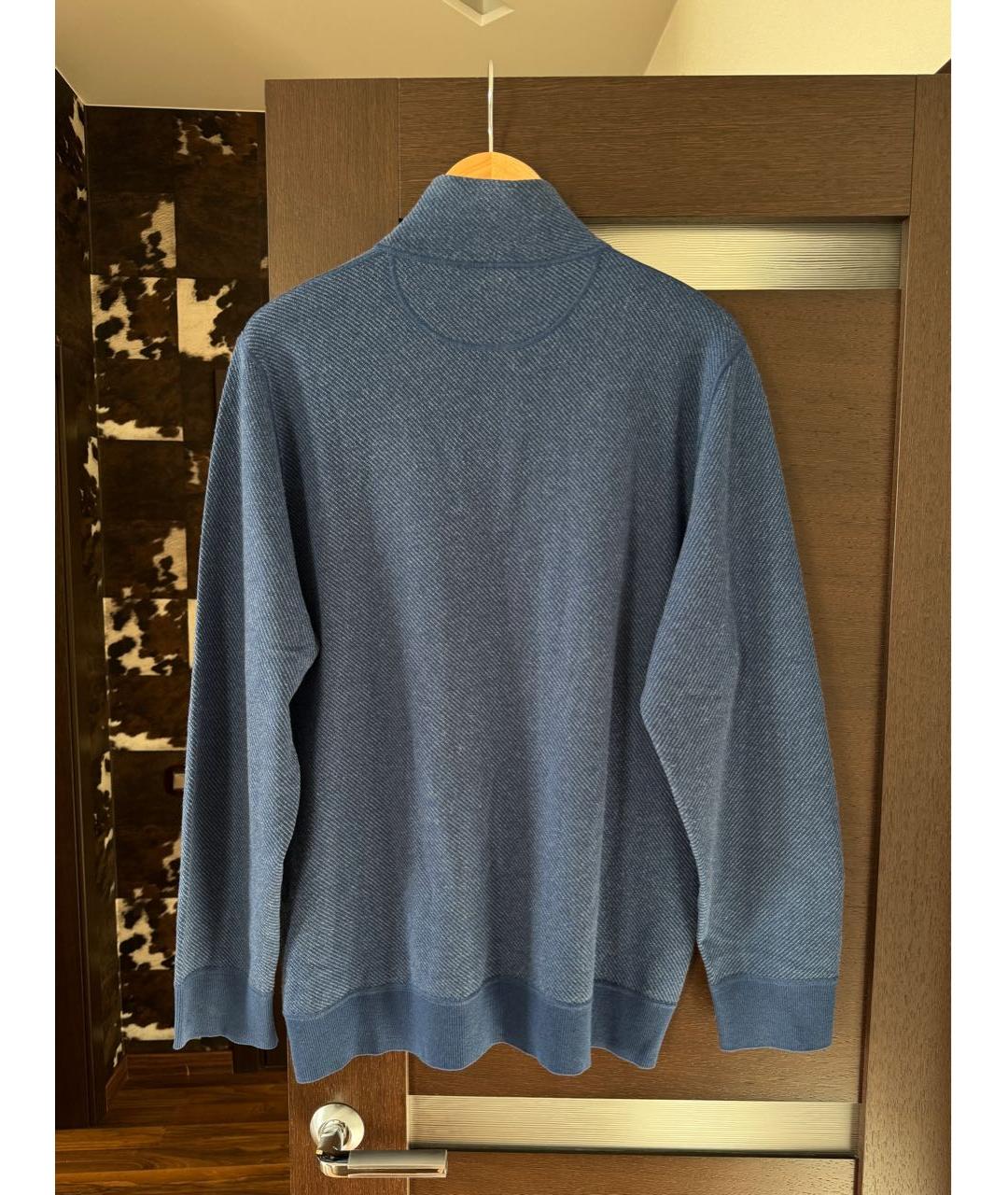 LORO PIANA Синий кашемировый джемпер / свитер, фото 2