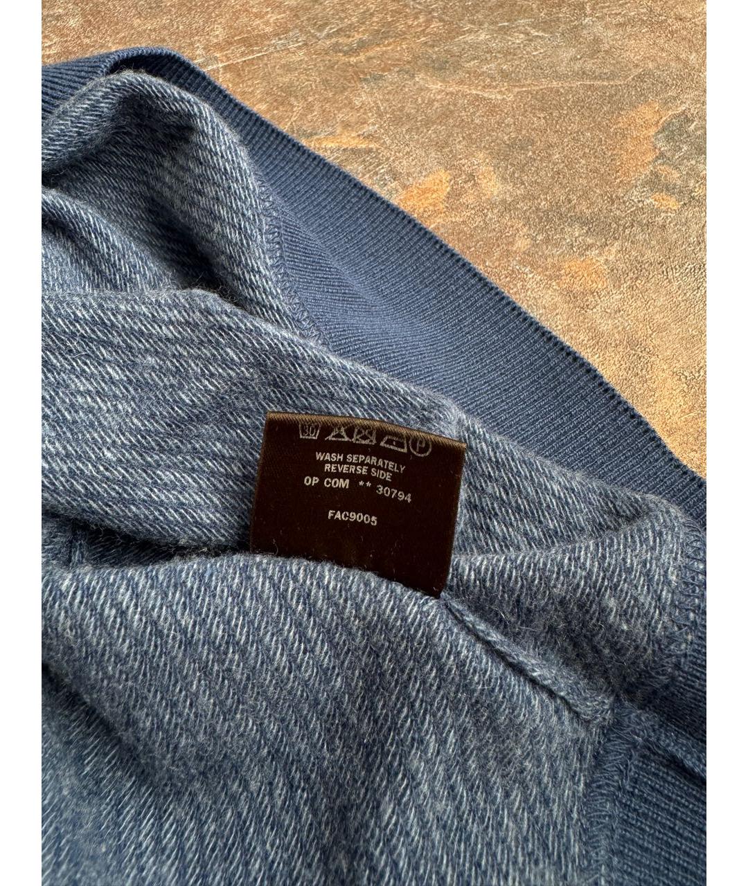 LORO PIANA Синий кашемировый джемпер / свитер, фото 8