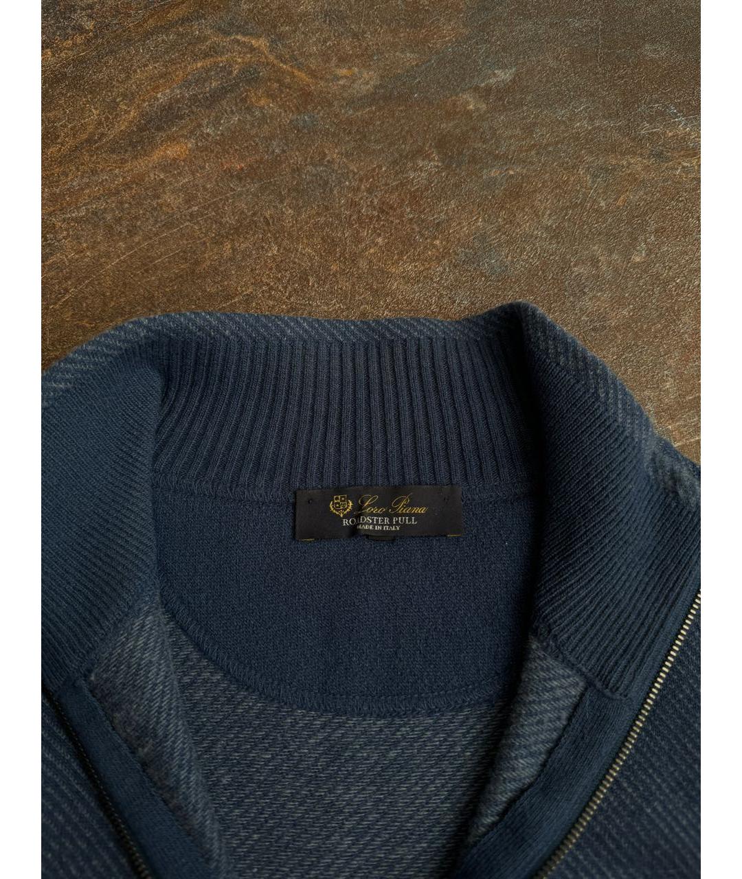 LORO PIANA Синий кашемировый джемпер / свитер, фото 5