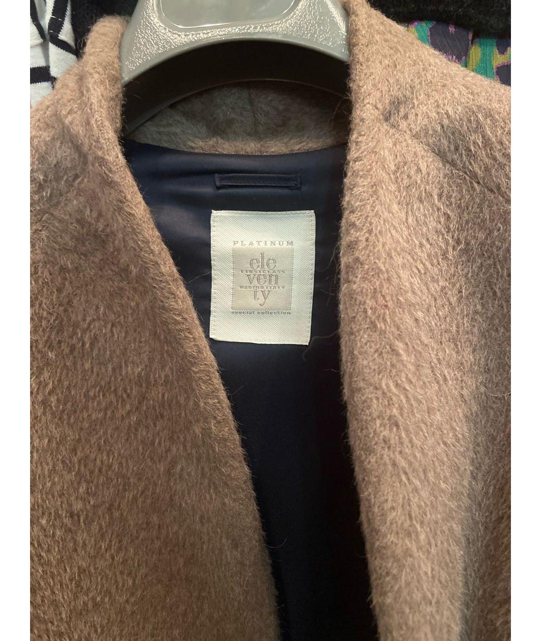 ELEVENTY Антрацитовое шерстяное пальто, фото 3