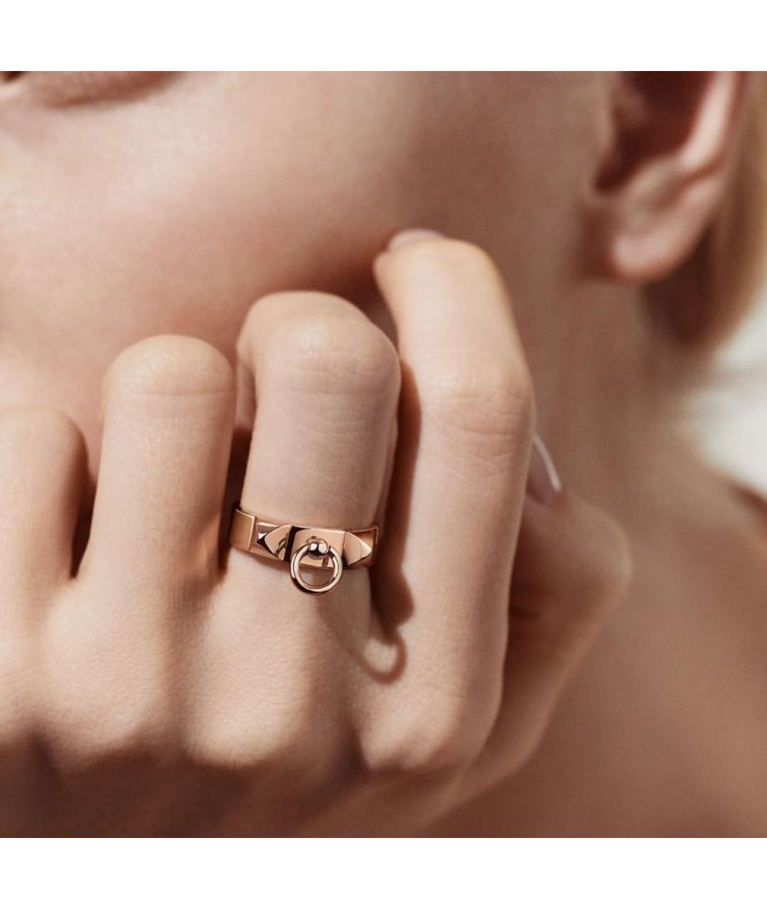 HERMES PRE-OWNED Желтое кольцо из розового золота, фото 2