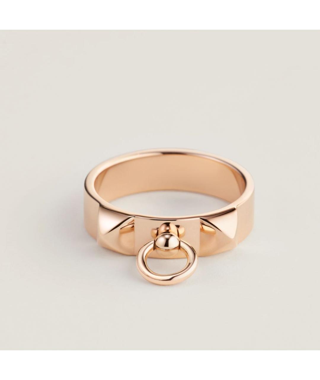 HERMES PRE-OWNED Желтое кольцо из розового золота, фото 3