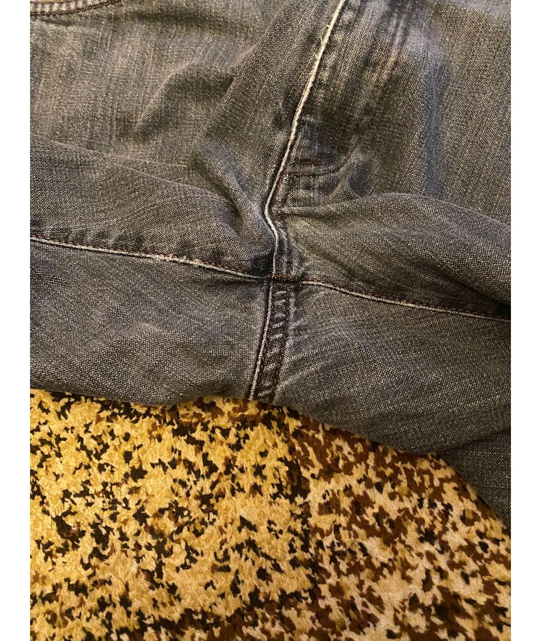 DOLCE&GABBANA Серые хлопковые прямые джинсы, фото 5