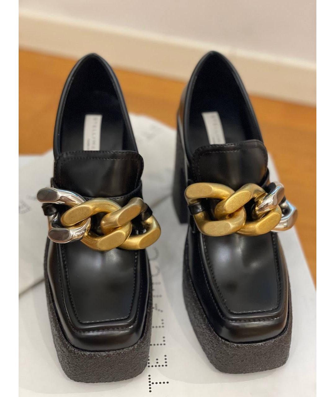 STELLA MCCARTNEY Черные кожаные ботильоны, фото 3