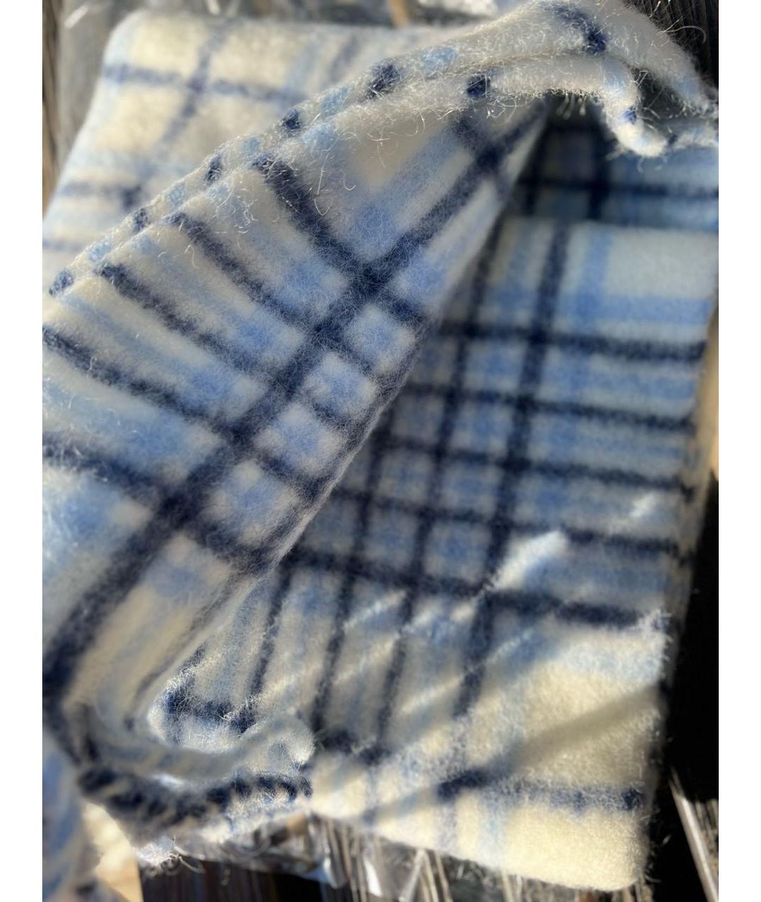 JACQUEMUS Голубой шерстяной шарф, фото 4