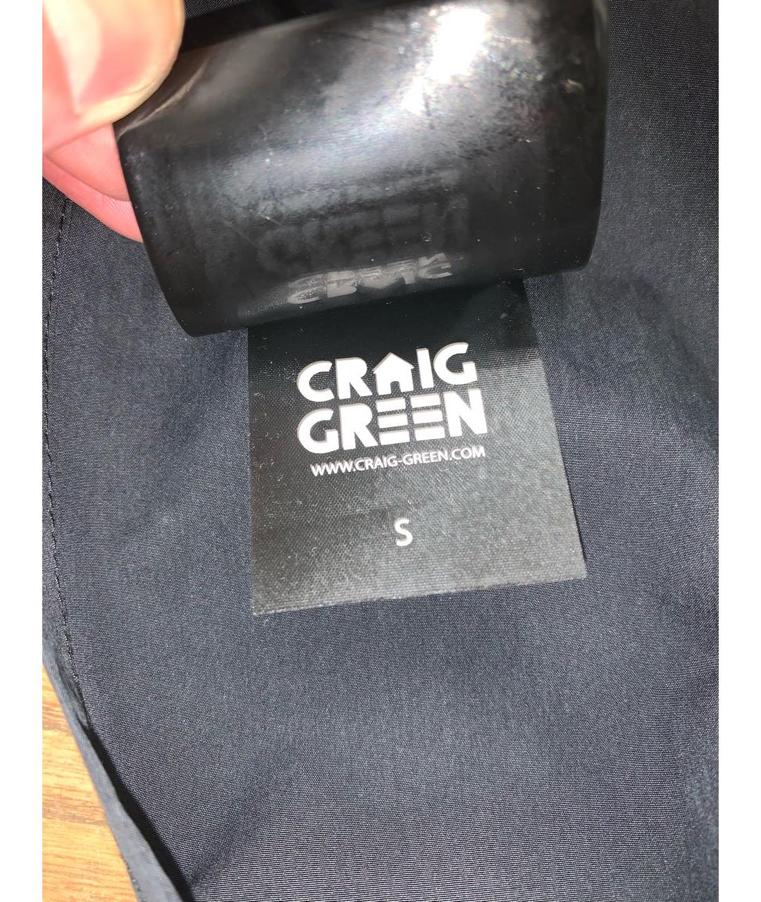 CRAIG GREEN Черная хлопко-полиэстеровая кэжуал рубашка, фото 3
