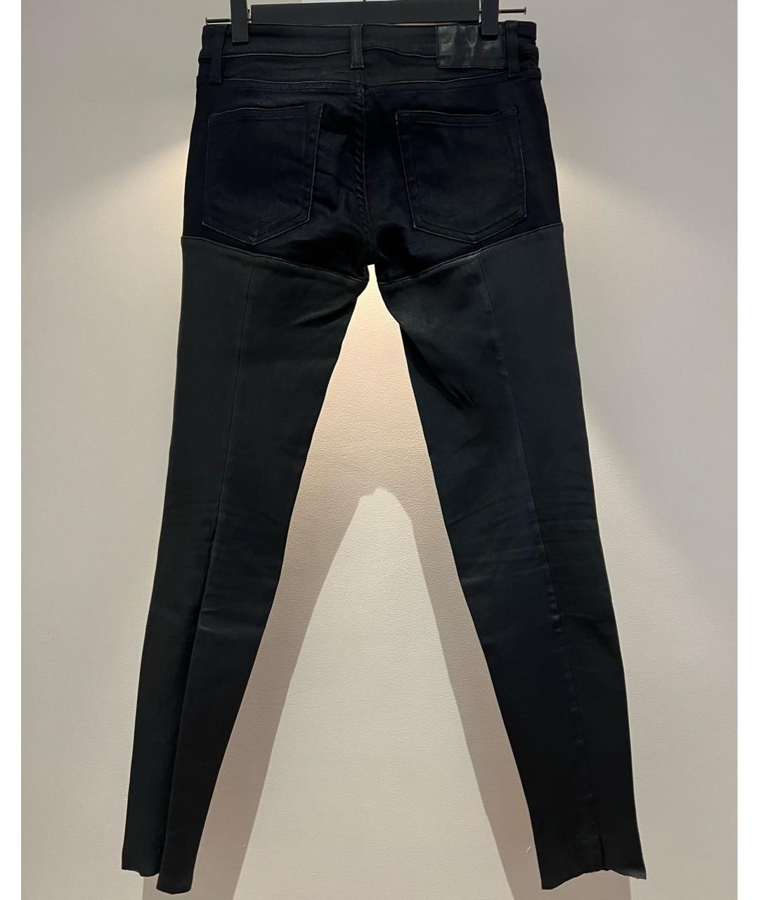 R13 Черные джинсы слим, фото 2