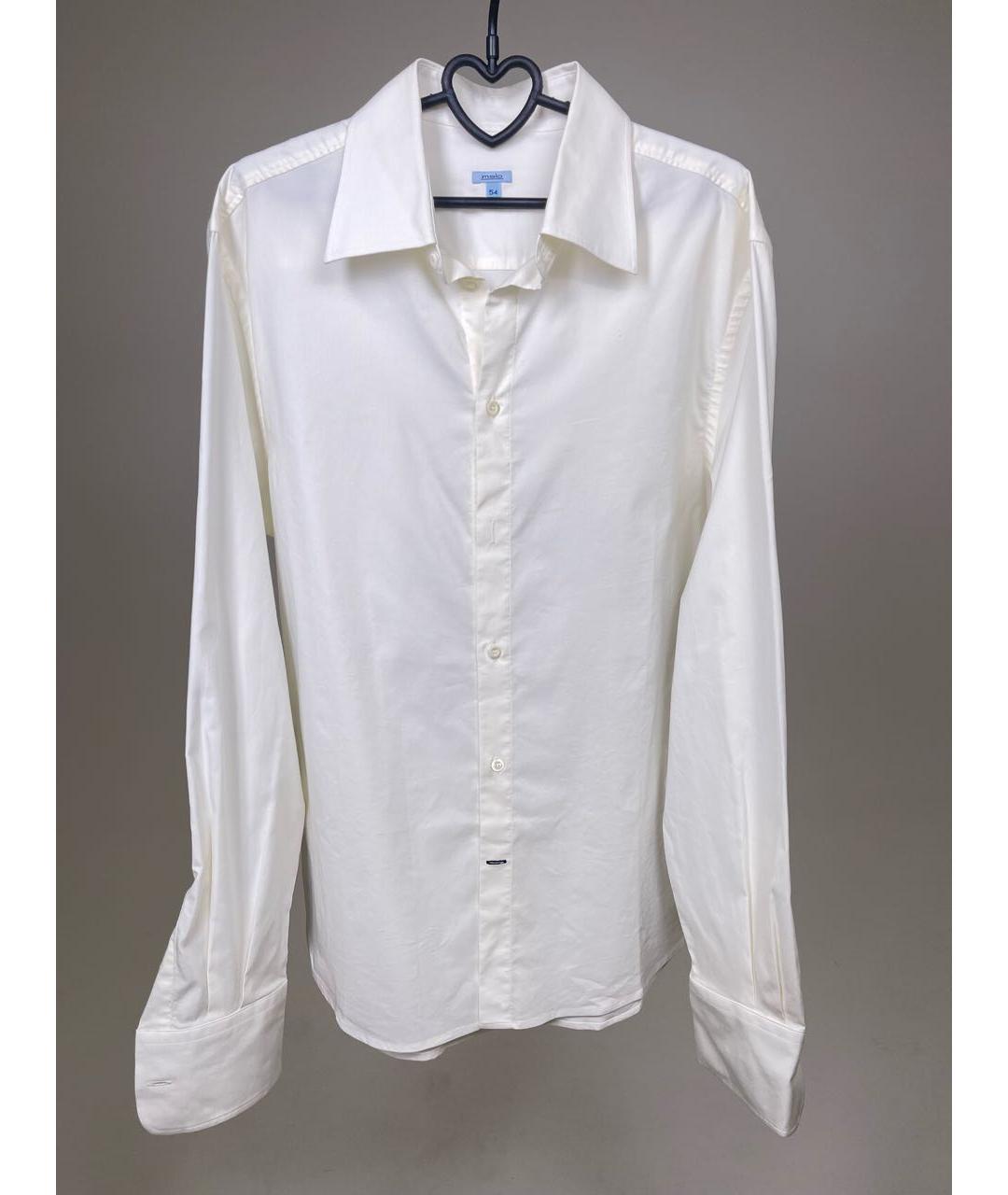 MALO Белая хлопковая классическая рубашка, фото 5