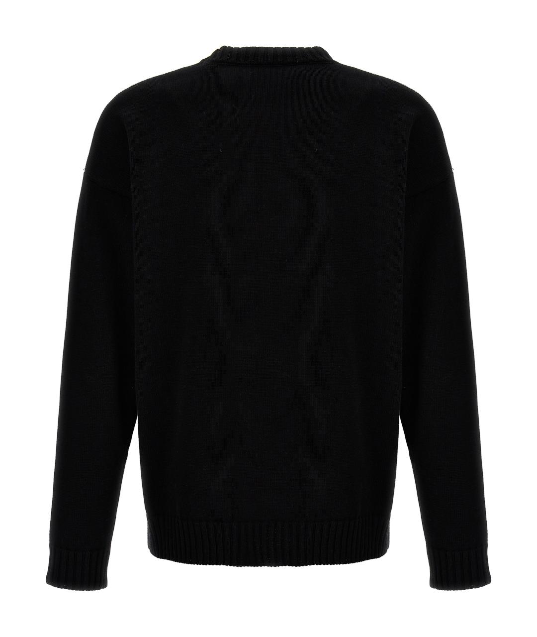 MSGM Черный хлопковый джемпер / свитер, фото 2