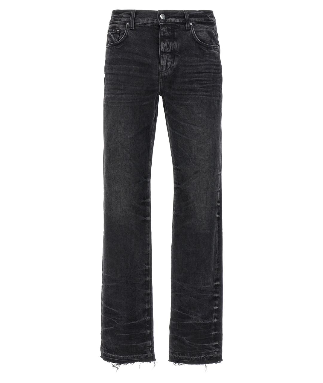 AMIRI Черные хлопковые прямые джинсы, фото 1