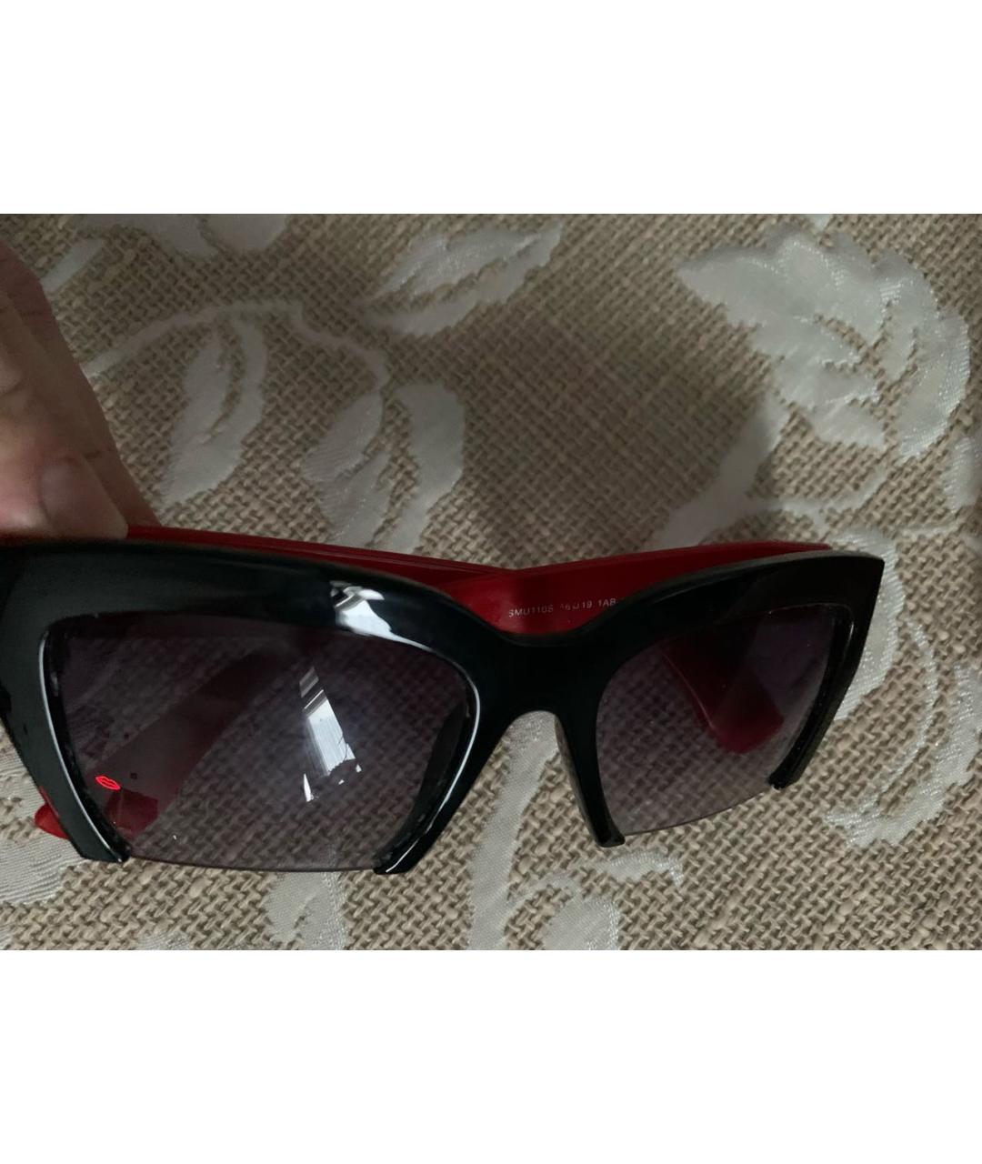 MIU MIU Красные пластиковые солнцезащитные очки, фото 6