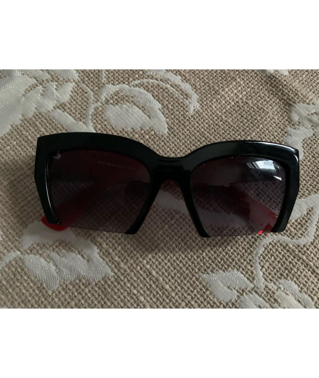 MIU MIU Красные пластиковые солнцезащитные очки, фото 9