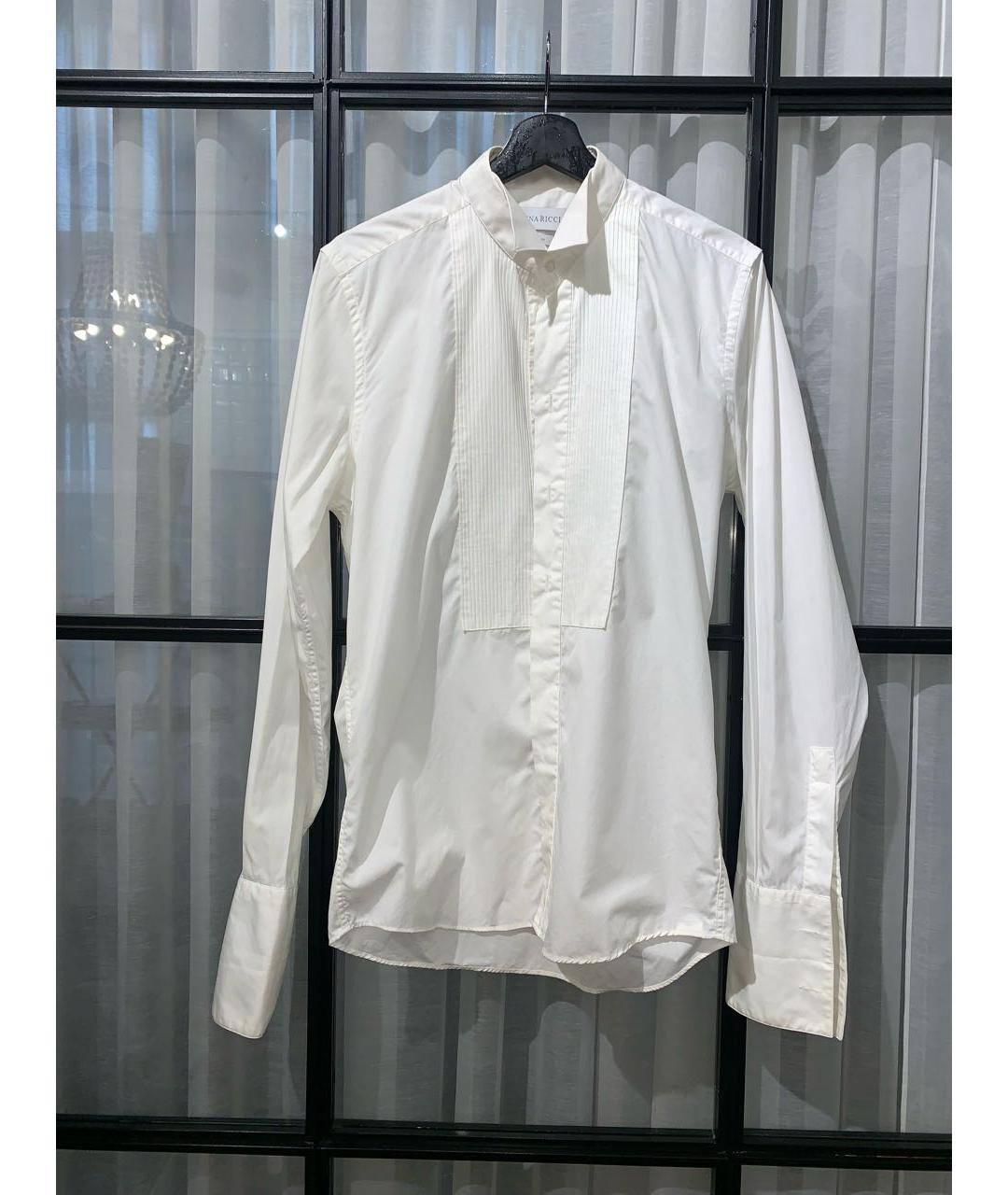 NINA RICCI Белая хлопковая классическая рубашка, фото 7