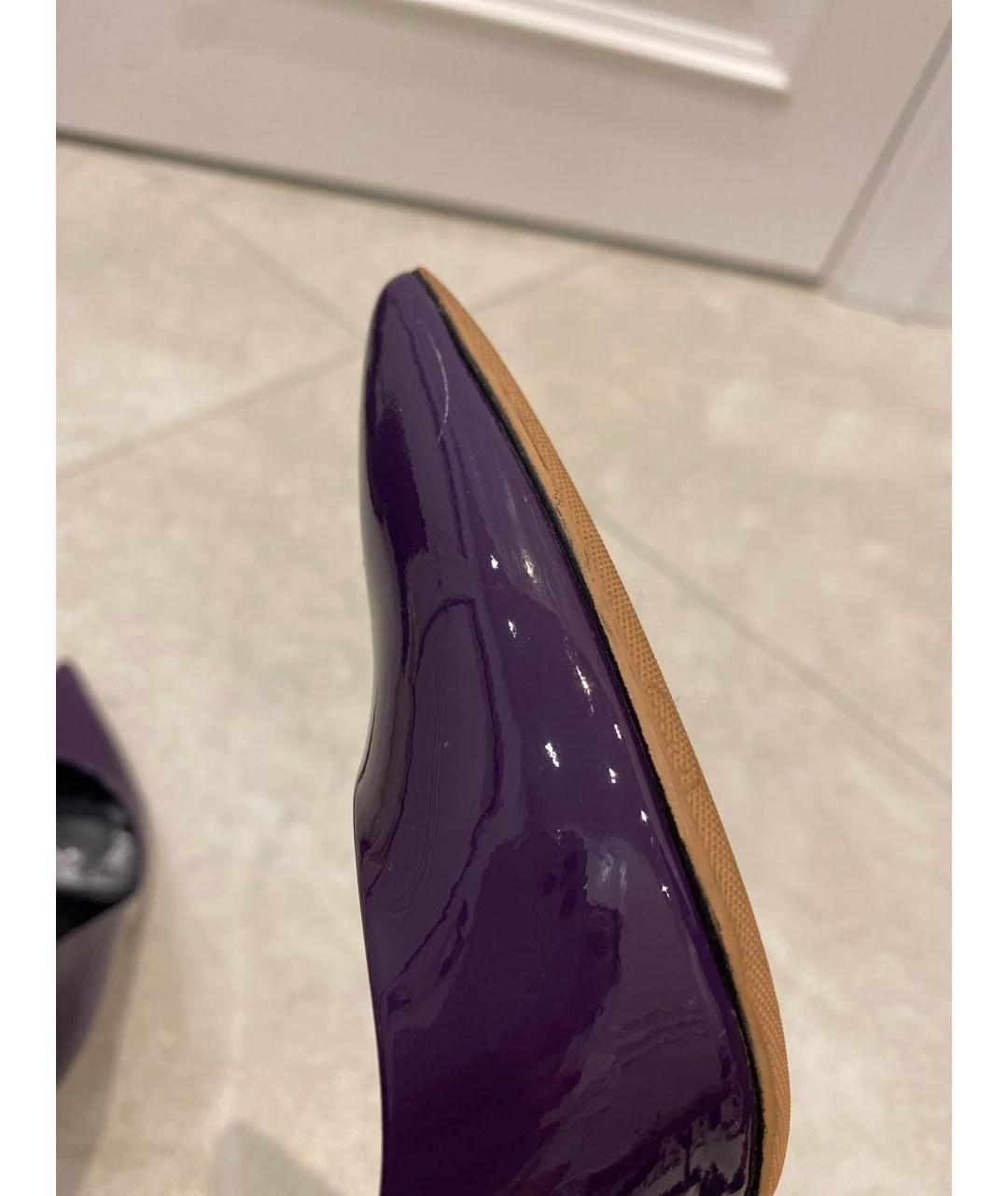 CASADEI Фиолетовые туфли из лакированной кожи, фото 6