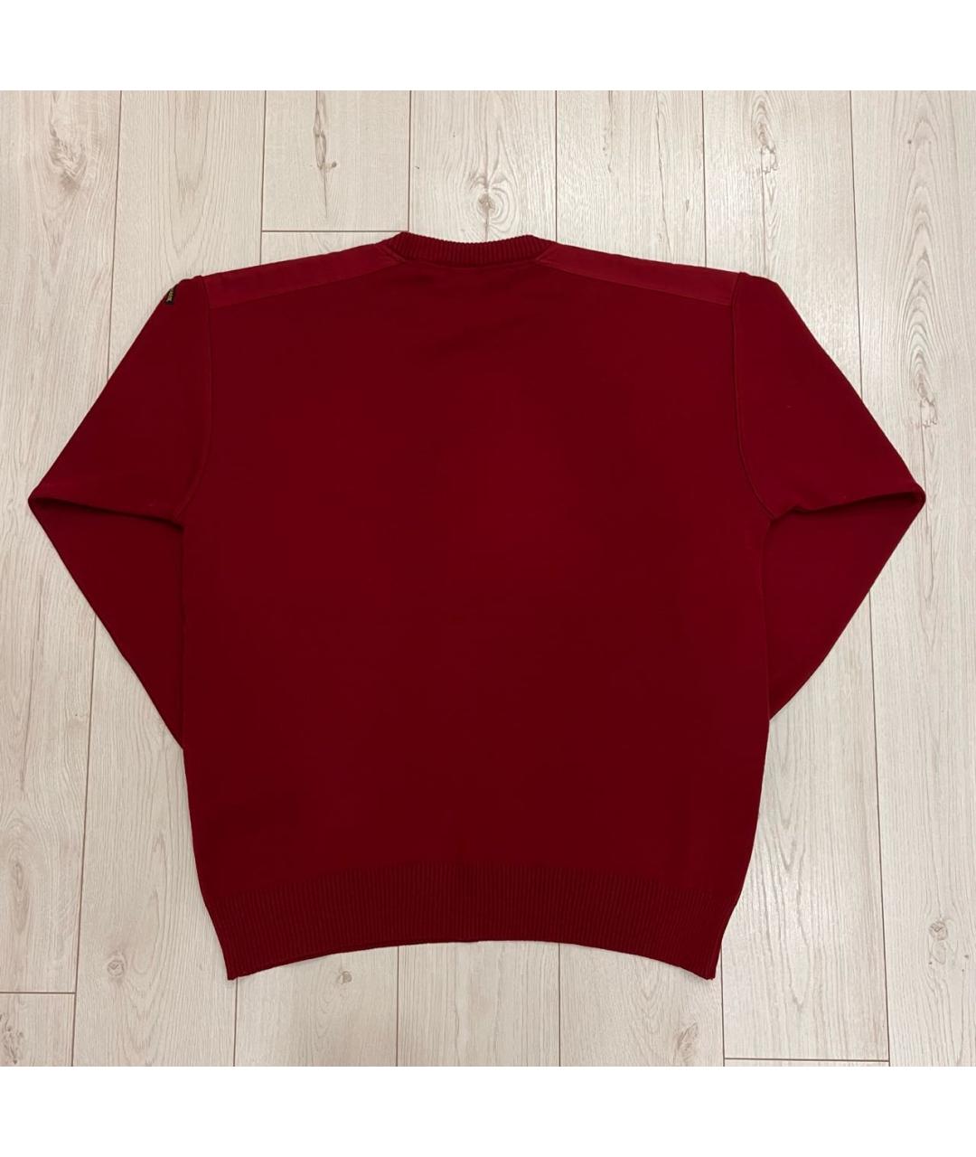 PAUL & SHARK Бордовый шерстяной джемпер / свитер, фото 2