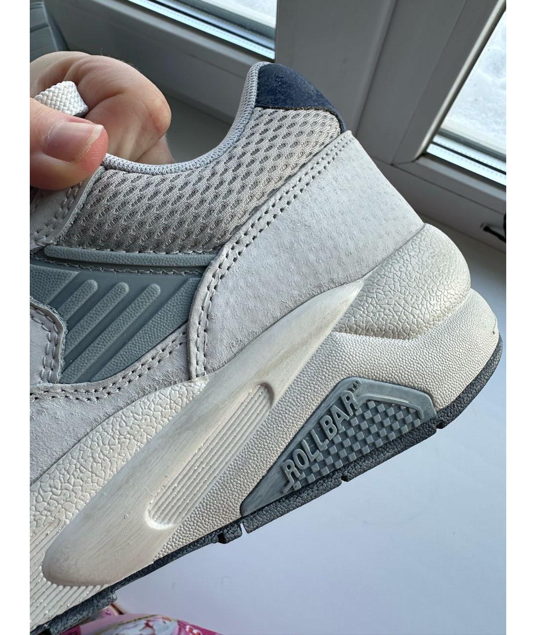 NEW BALANCE Серые замшевые низкие кроссовки / кеды, фото 2