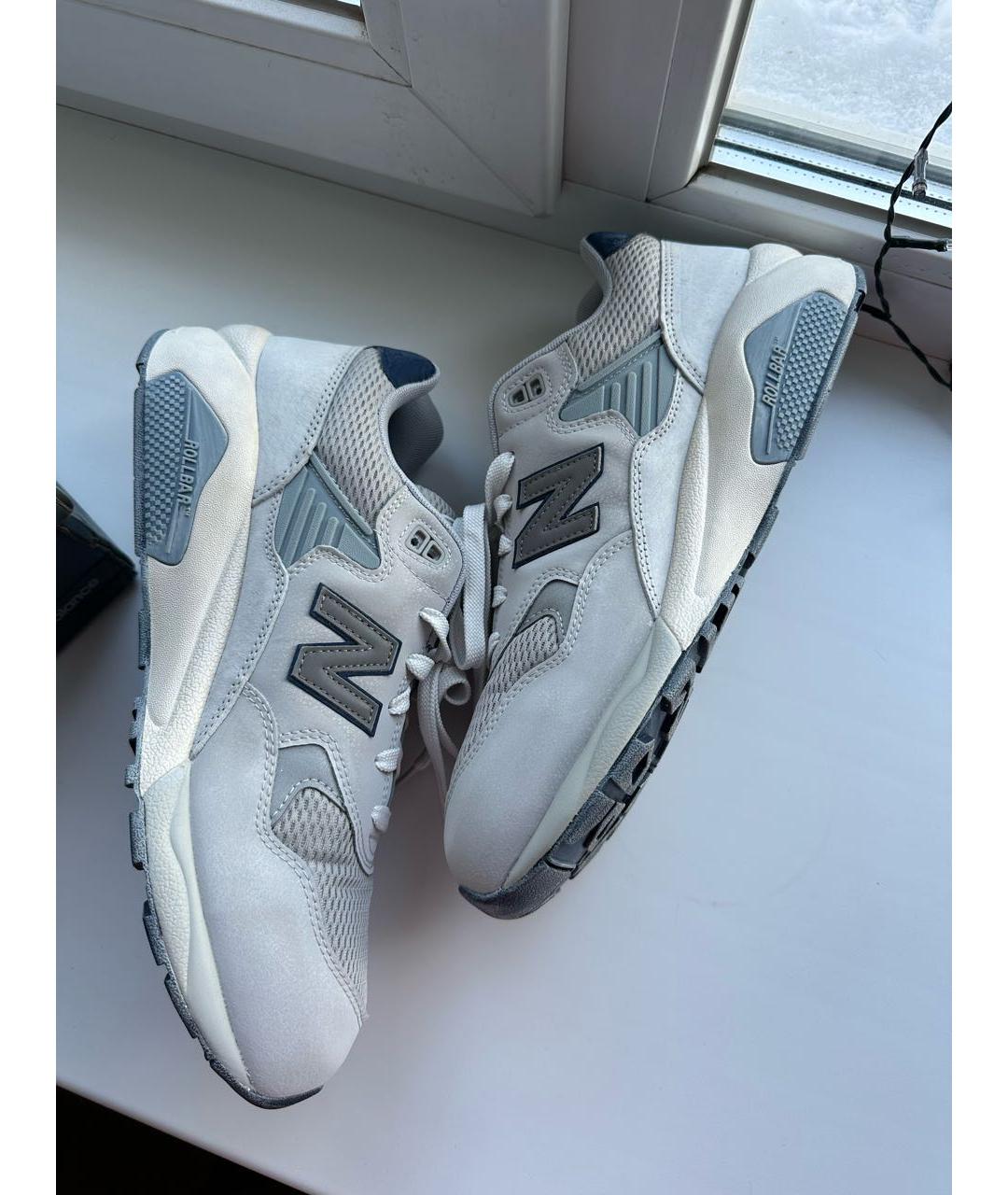NEW BALANCE Серые замшевые низкие кроссовки / кеды, фото 5
