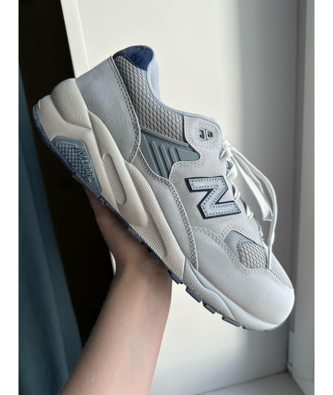 NEW BALANCE Серые замшевые низкие кроссовки / кеды, фото 9