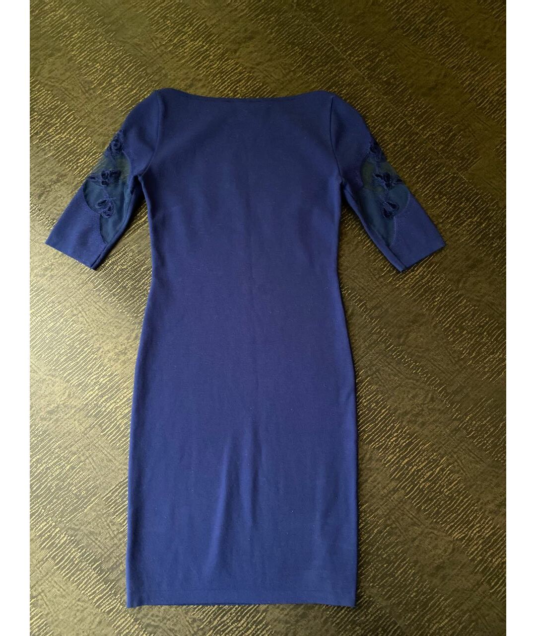 BLUMARINE Синее шерстяное платье, фото 2