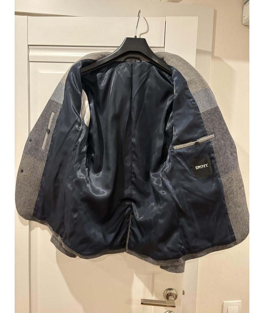 DKNY Антрацитовый шерстяной пиджак, фото 3