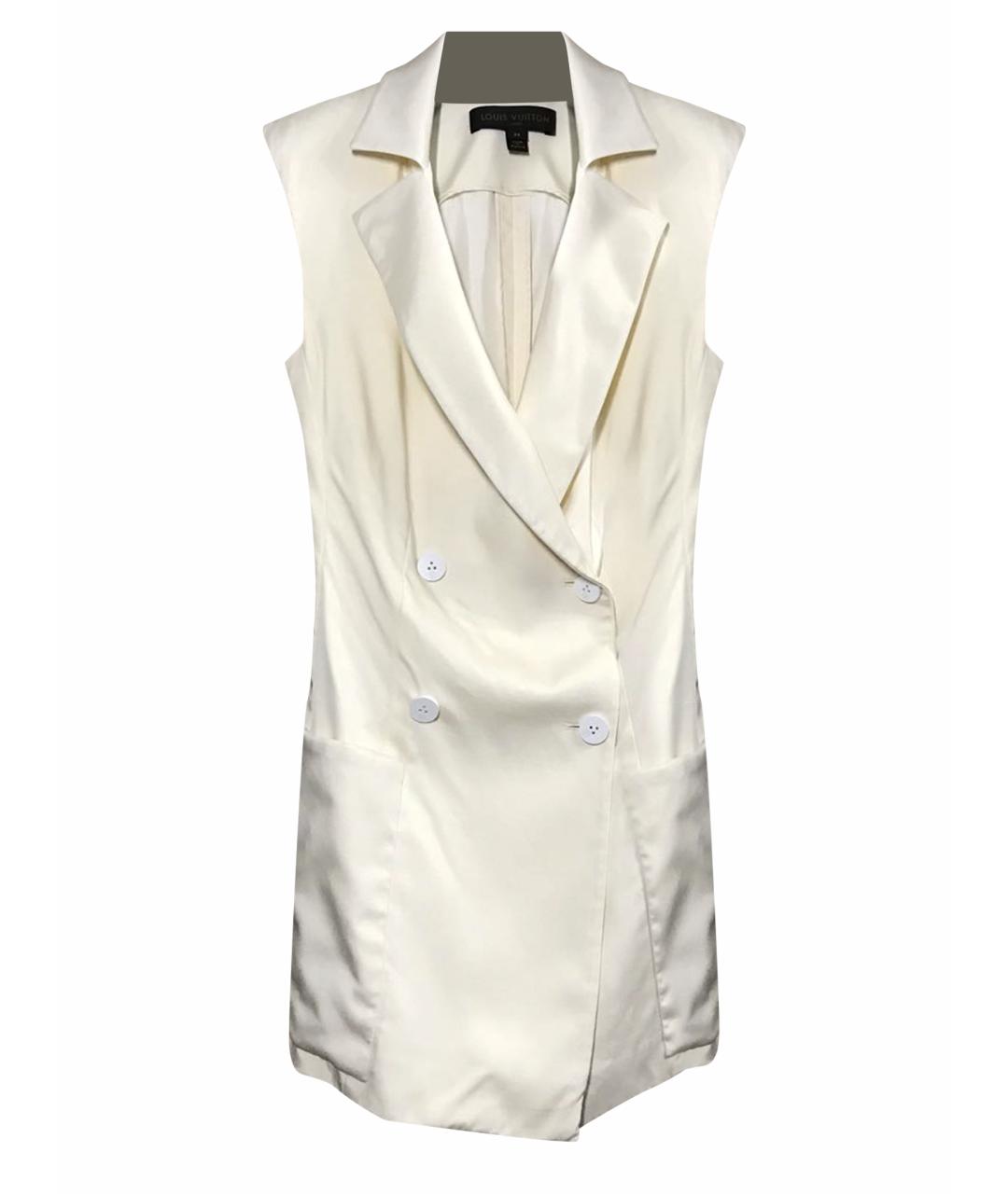 LOUIS VUITTON PRE-OWNED Белый шерстяной жакет/пиджак, фото 1