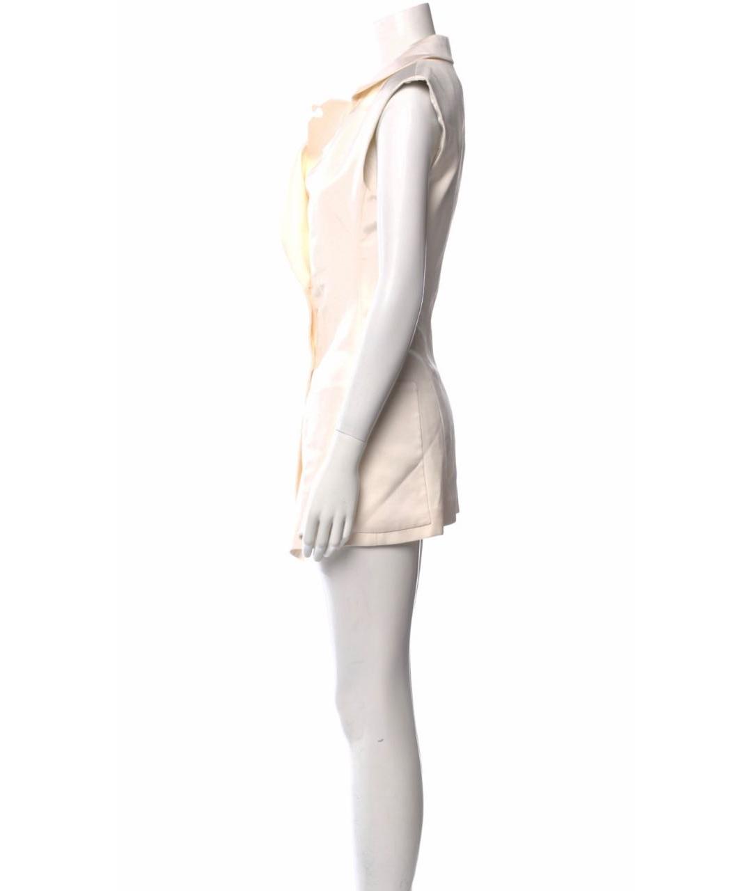 LOUIS VUITTON PRE-OWNED Белый шерстяной жакет/пиджак, фото 7