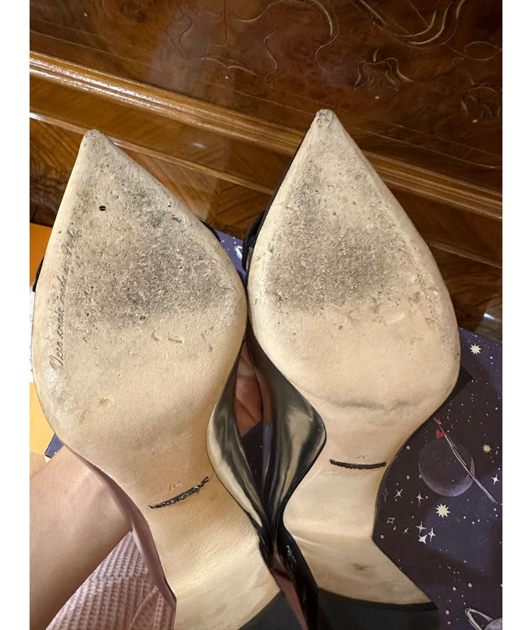 DOLCE&GABBANA Серебряные кожаные туфли, фото 7