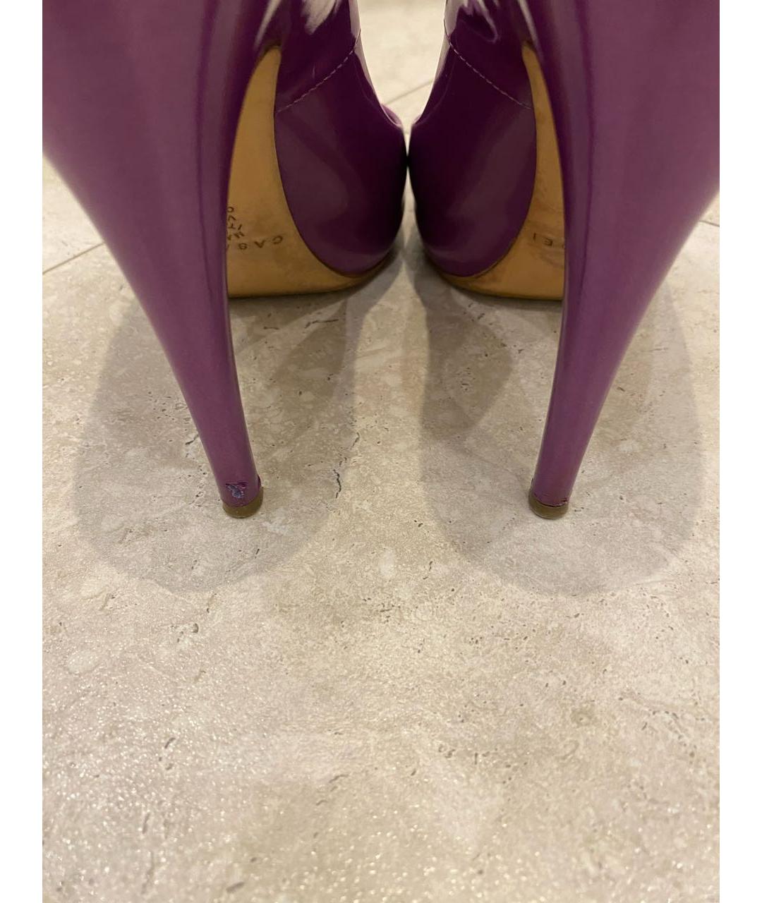 CASADEI Фиолетовые туфли из лакированной кожи, фото 7