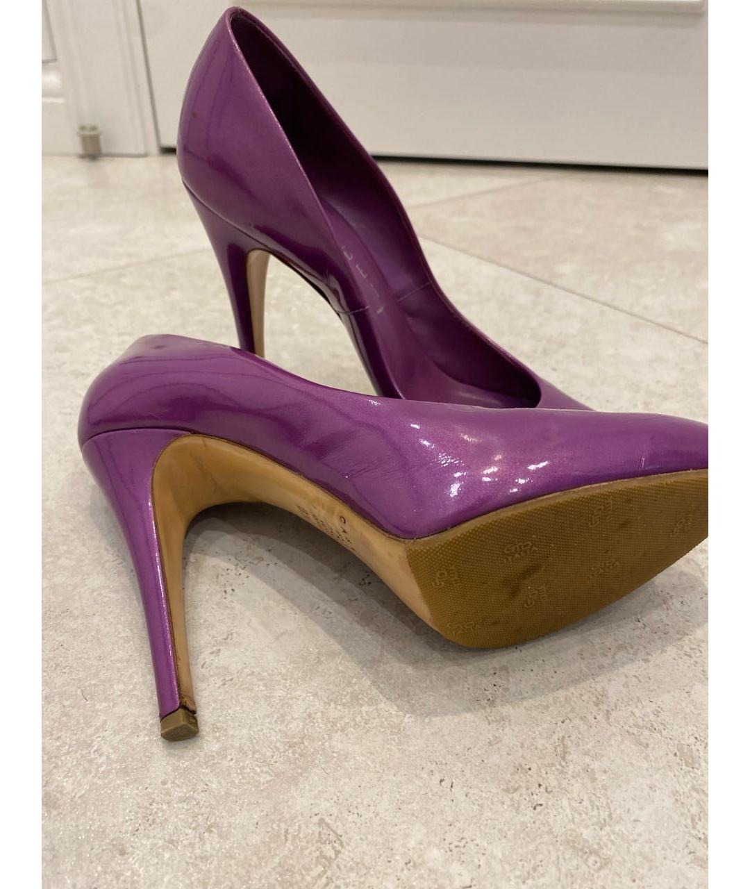CASADEI Фиолетовые туфли из лакированной кожи, фото 4