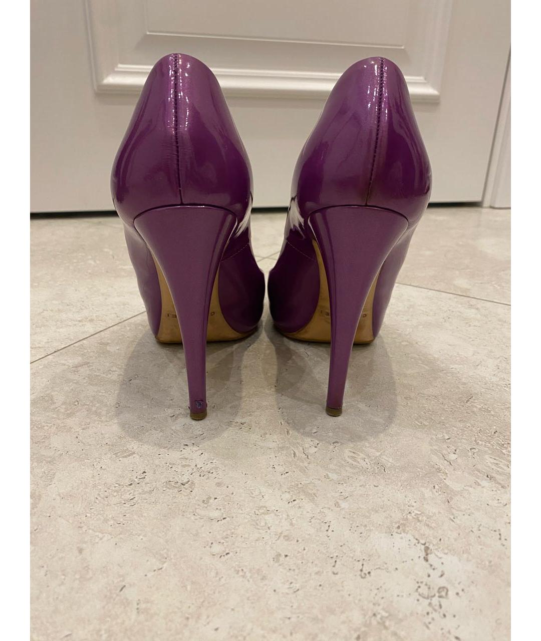 CASADEI Фиолетовые туфли из лакированной кожи, фото 3