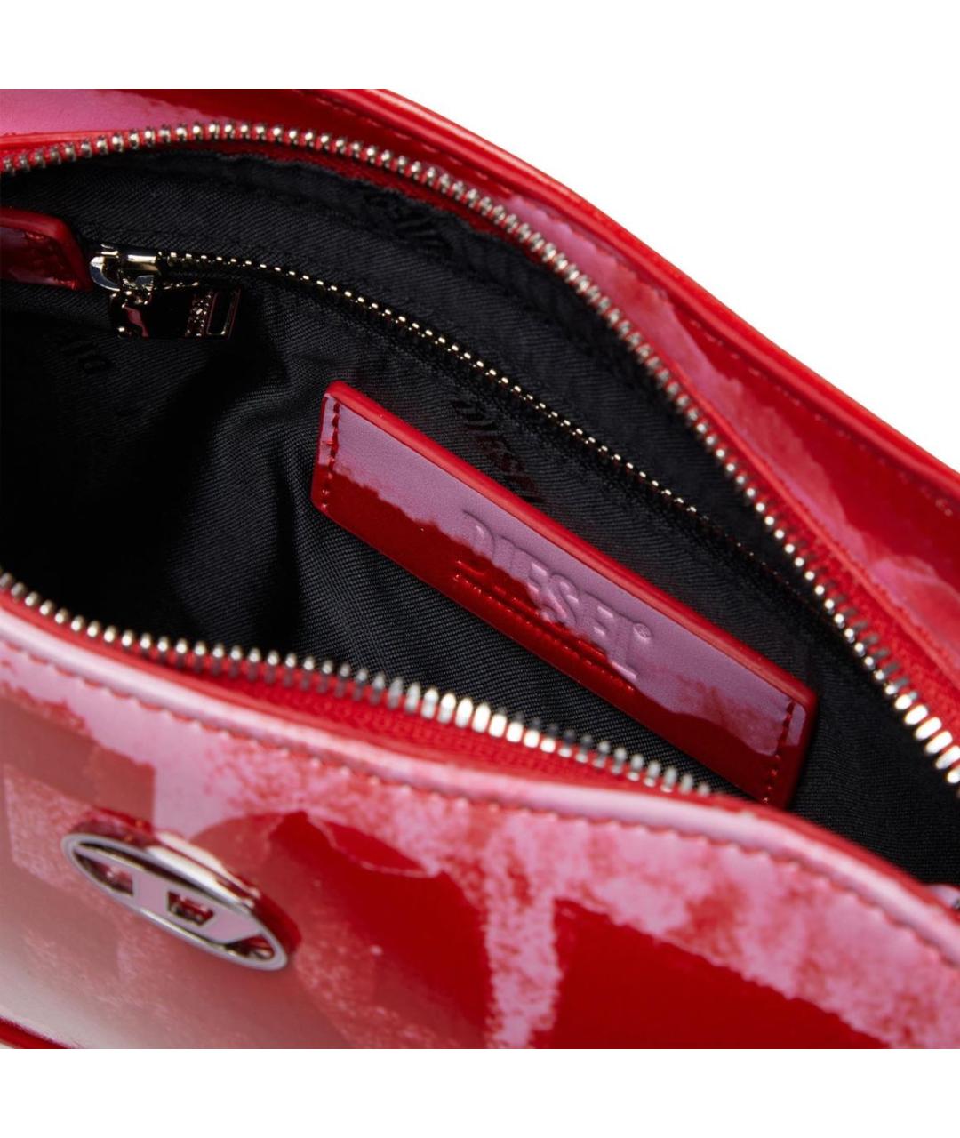 DIESEL Красная сумка через плечо из искусственной кожи, фото 3