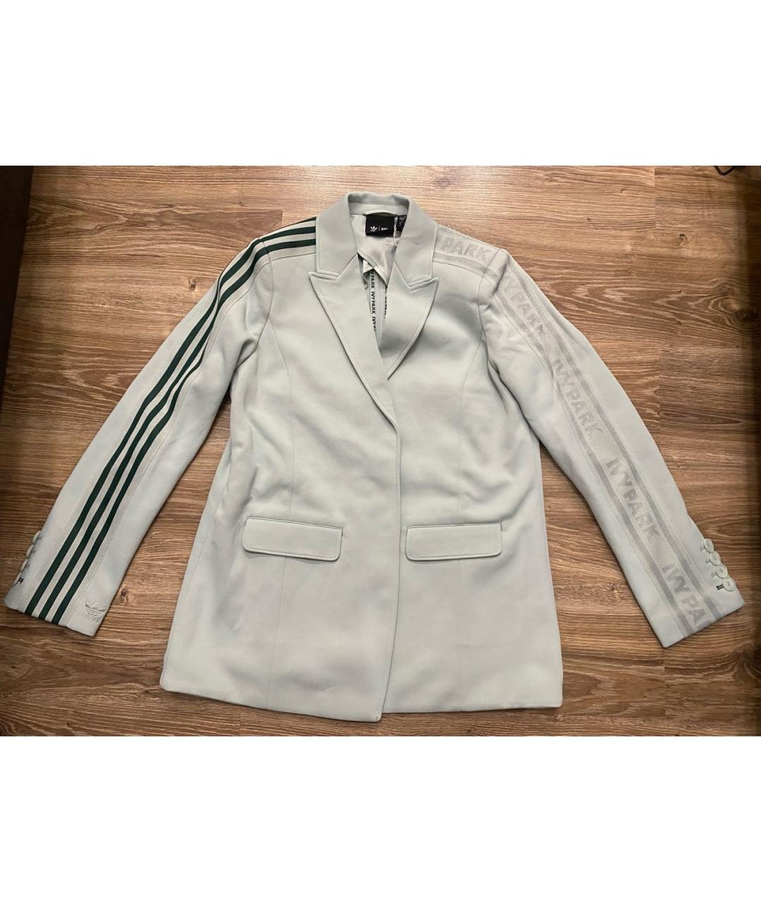 ADIDAS Бирюзовый полиэстеровый жакет/пиджак, фото 6