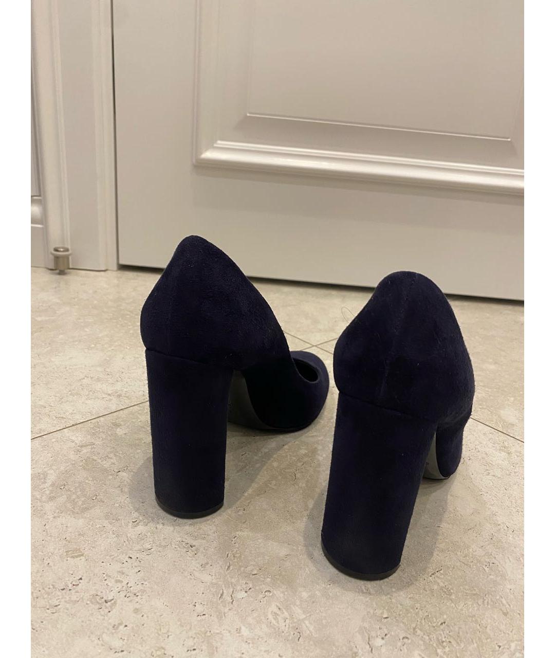 CASADEI Темно-синие замшевые туфли, фото 3
