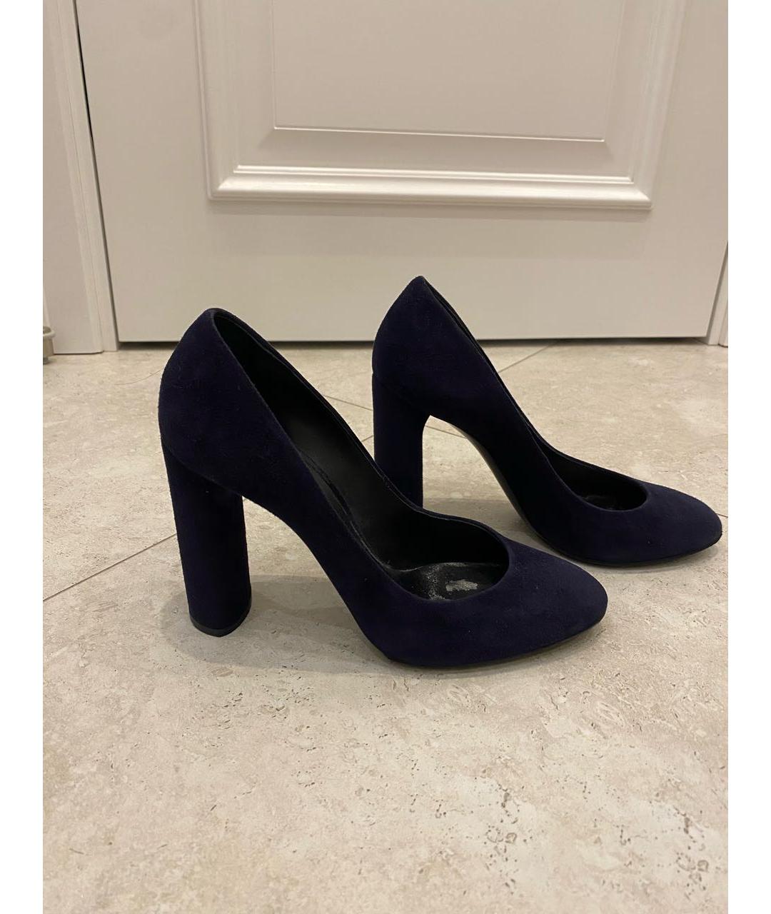 CASADEI Темно-синие замшевые туфли, фото 6