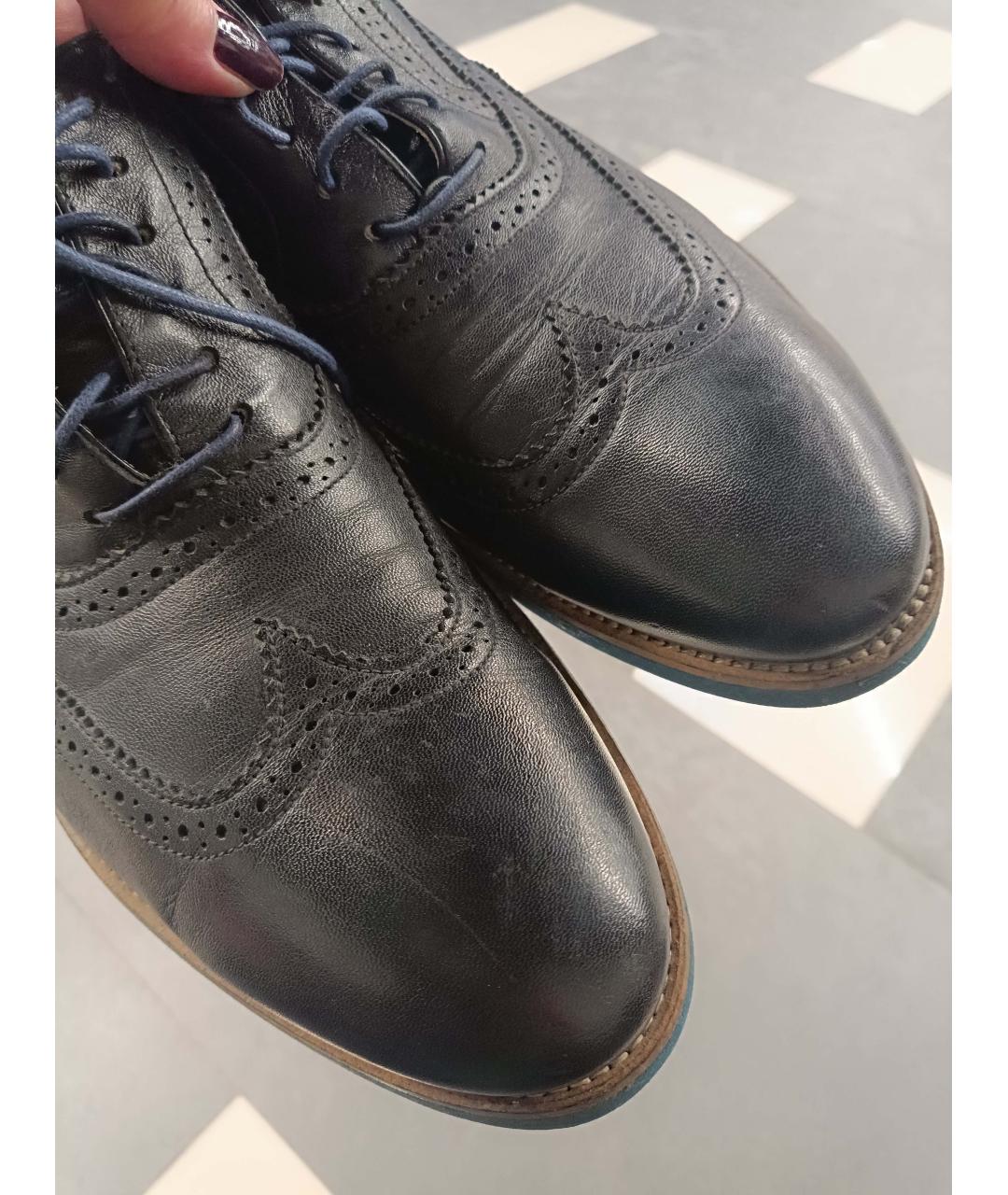 DOUCAL'S Черные кожаные туфли, фото 6