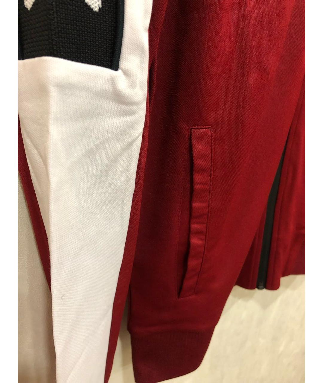 PHILIPP PLEIN Бордовая полиэстеровая спортивная куртка, фото 5