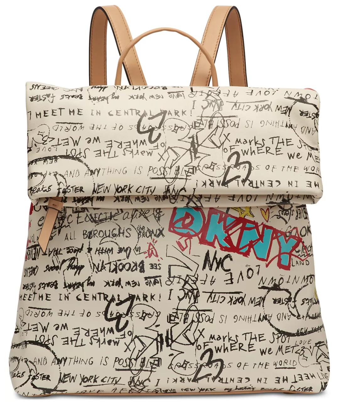 DKNY Бежевый рюкзак, фото 1