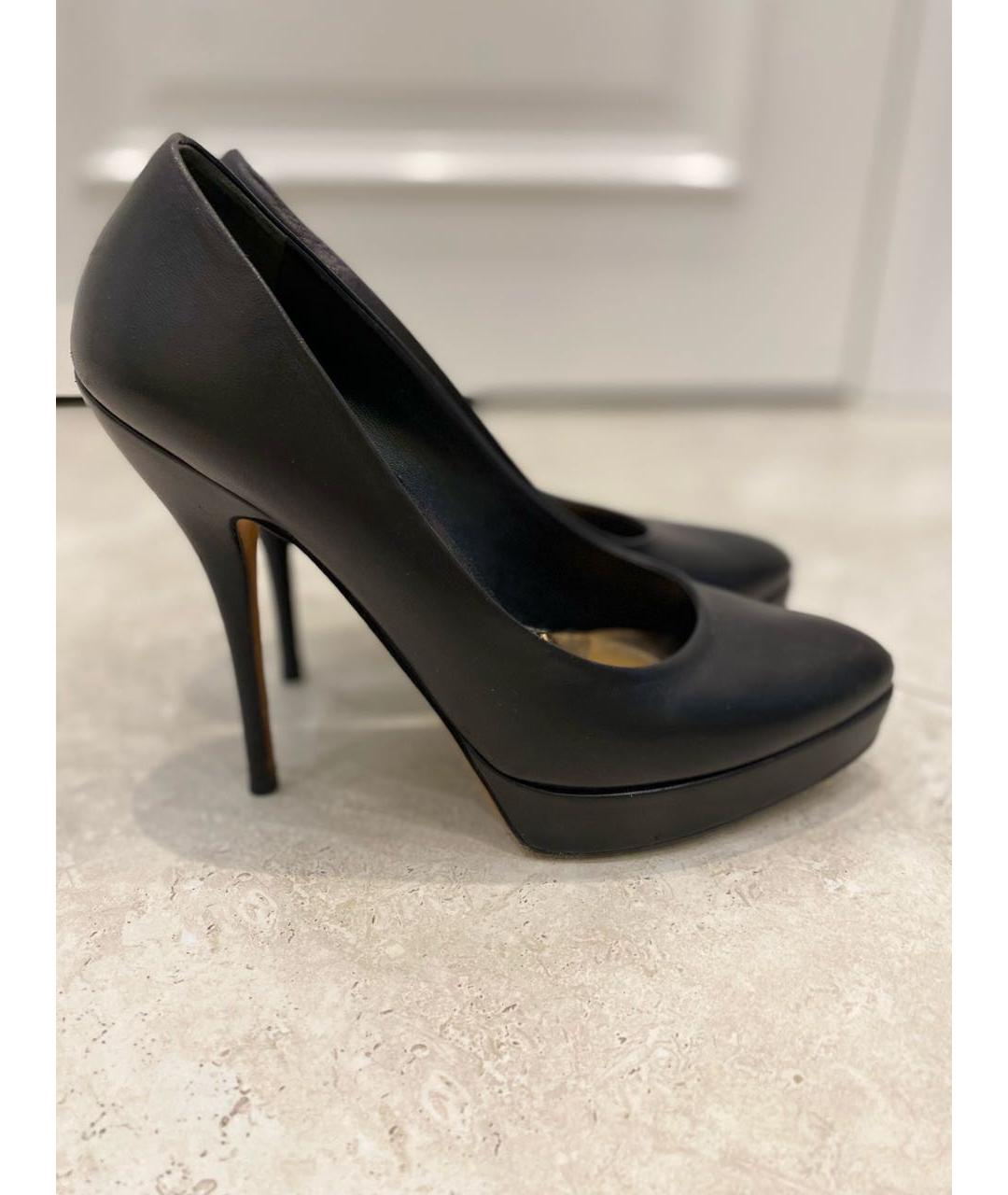 GUCCI Черные кожаные туфли, фото 7