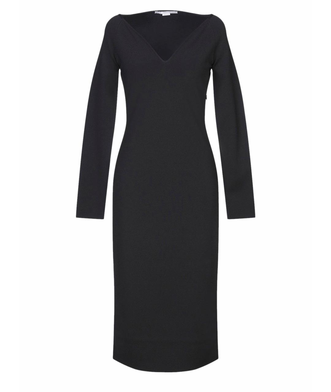 STELLA MCCARTNEY Черное полиэстеровое повседневное платье, фото 1
