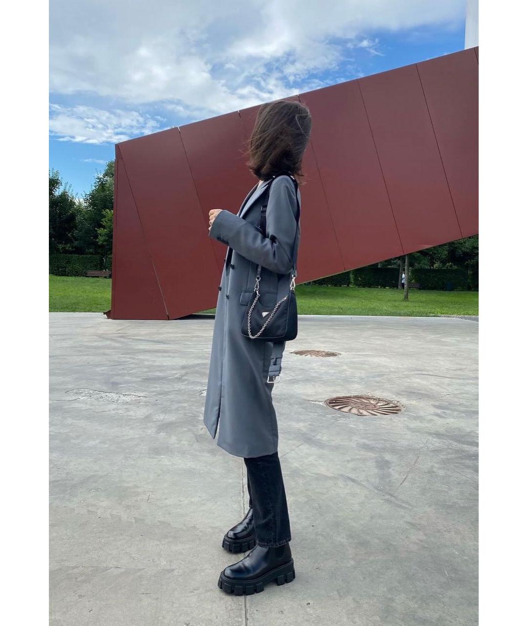 PRADA Серое шерстяное пальто, фото 6