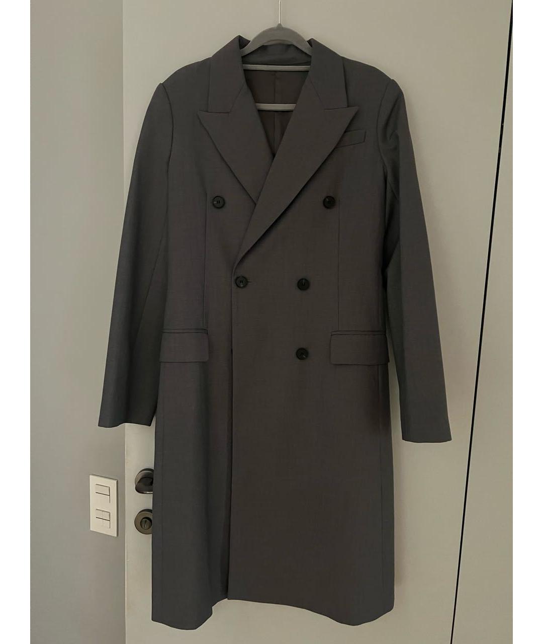 PRADA Серое шерстяное пальто, фото 9